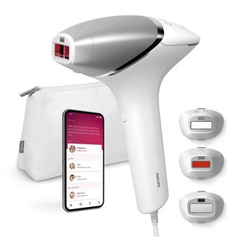 Depiladora de Luz Pulsada Philips Lumea IPL 8000 Series BRI946/00 Disp. para remoção pelos através de IPL com SenseIQ | Prateado, Branco - 1