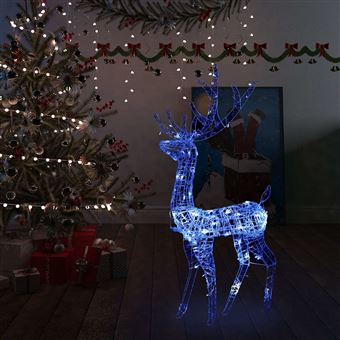 Rena Decorativa de Natal vidaXL | 140 LEDs | 128 cm | acrílico Azul - 1