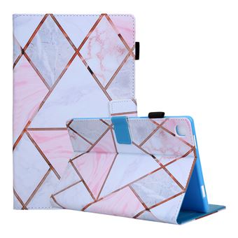 Capa Magunivers PU Impressão de padrões com suporte para cartão Cor de rosa/Mármore para Samsung Galaxy Tab A7 10.4 (2020) SM-T500 - 1