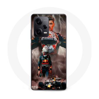 Capa Maniacase para Xiaomi Redmi Note 12 Pro 5G verstappen flash Capacete de Fórmula 1 F1 - 1