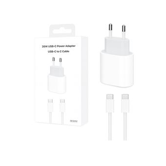 Adaptador de Corrente 35W + Cabo 1M skyhe 1106 para Apple iPhone 17 PRO Type-C | Branco - 1