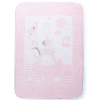 Manta de bebé unicórnio Kikka Boo Rosa - 1