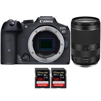 Canon EOS R7 + RF 24-240mm F4-6.3 IS USM + 2 SanDisk 128GB Extreme PRO UHS-II SDXC 300 MB/s + PDF 15 Técnicas para Melhorar as suas Fotografias - 1