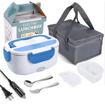 Lancheira Elétrica EZII FDH01 | 40W | Sacos com Isolamento Térmico | Talheres | Azul - 1