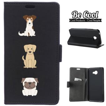 Capa BeCool estilo Livro Três Cães para Alcatel A30 - 1