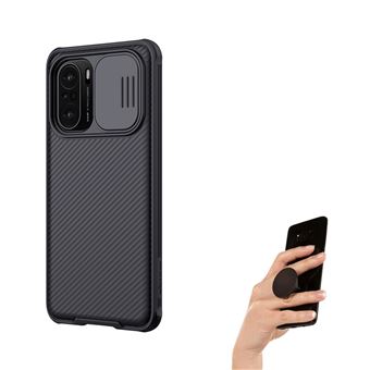 Capa Antiimpacto Camshield Nillkin Proteção Câmara Slide + Popsocket para Xiaomi Poco F3 - 1