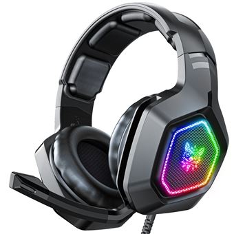 Auscultadores Gaming ONIKUMA K10 | RGB | Microfone | Ajuste de Arco | Preta - 1