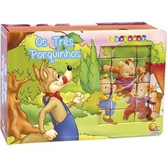 Cubinhos em quebra-cabeças: os Três Porquinhos - 1