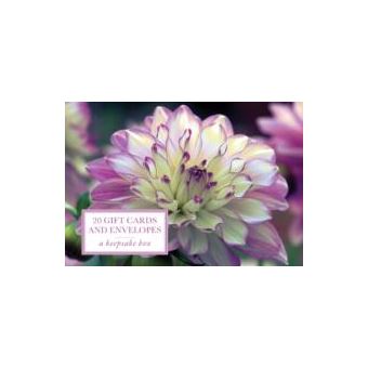 Tin Box Of 20 Gift Cards And Envelopes Dahlia - 1