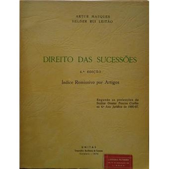 Direito das sucessões. [4.ª edição] - 1