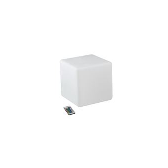 Candeeiro LED Externo Recarregável Intec GECO 4W, luz natural + RGB com controle remoto 40x40 cm - 1