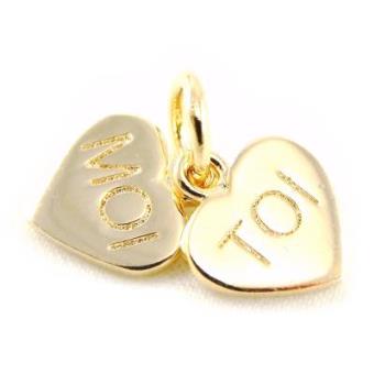 Les Trésors De Lily - Pingente ouro chapeado "Toi Et Moi" - 1