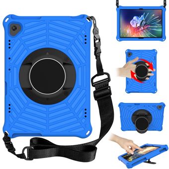 Capa e TPU Textura teia de aranha, Anti-riscos, EVA com Suporte e Alça de ombro Azul Magunivers para Lenovo Tab M10 TB-X505F/TB-X605F 10.1 inch - 1