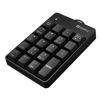 Teclado Numérico Sandberg USB Wired Numeric Keypad | Preto - 1