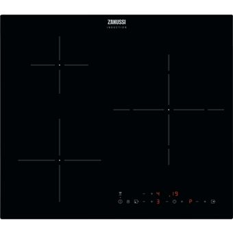 Placa de Indução Zanussi ZITX633K | Elétrica | 59 cm | 3 Zonas | Preto - 1