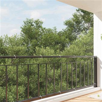 Rede para gatos vidaXL | transparente 4x3 m Nylon - 1