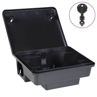 Armadilhas para ratos vidaXL | 4 Peças | preto 23x19x9,5 cm - 1