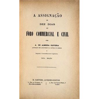 A assignação de dez dias no fôro comercial e civil. - 1