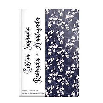 Bíblia Revisada e Atualizada Gigante - Semi Luxo Flor Marinho - 1