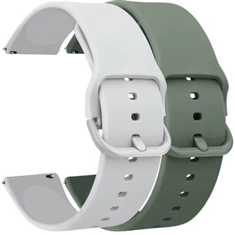 Kit 2 Braceletes Vivatone Antiimpacto para Huawei Watch Ultimate | Branco e verde - 1