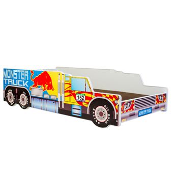 Cama de criança com colchão e estrado incluídos Kobi Monster Truck | 140 x 70 cm - 1