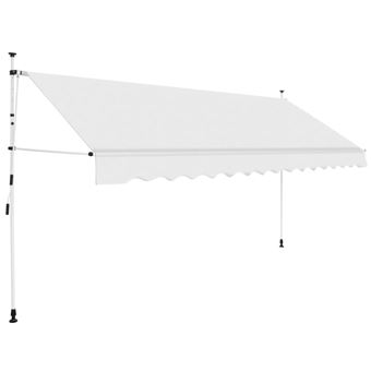 Toldo Retrátil Manual vidaXL 350cm Creme - 1