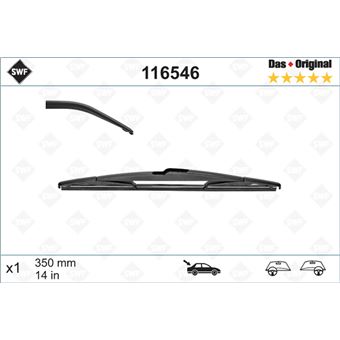 Escova Limpa-Vidros Traseira SWF Das Original 350mm para Renault Megane III - 1