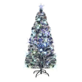 Árvore de Natal pré-iluminada vidaXL com suporte | 180 cm | fibra ótica - 1