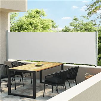 Toldo lateral retrátil para pátio vidaXL | 140x600 cm | cor creme - 1