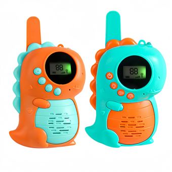 Walkie Talkie Infantil V-REEL - Verde + Laranja - 1