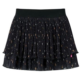 Saia para crianças com dois folhos | vidaXL | preto 116 | 5 a 6 anos - 1