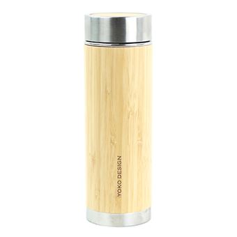 Termo Chá com Filtros Inox Yoko Design 1744  Zen n' Go | 0,35L | Bamboo - 1
