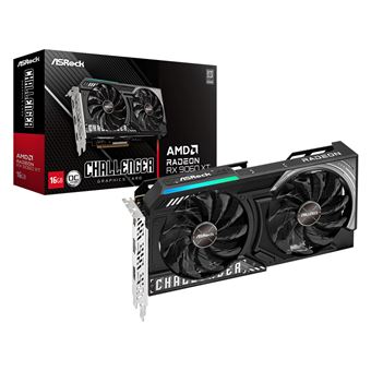 Placa de Vídeo Asrock AMD Radeon RX 9060 XT Challenger 16GB OC | Preto - 1