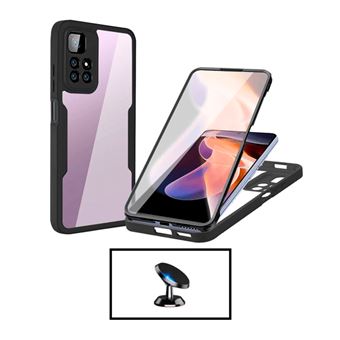 Kit G4M Capa 360° Proteção Frente e Verso + Suporte Magnético para Xiaomi Redmi Note 11 Pro - Preto - 1