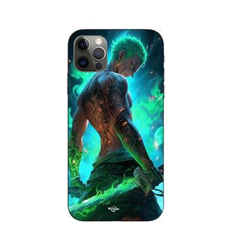 Capa Maniacase para Iphone 13 pro max One piece Zoro 3D Manga anime Fanart - 1