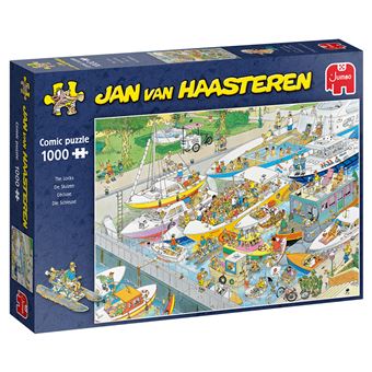 Puzzle Jumbo Jan van Haasteren Jan Van Haasteren The Locks 1000 Peças - 1
