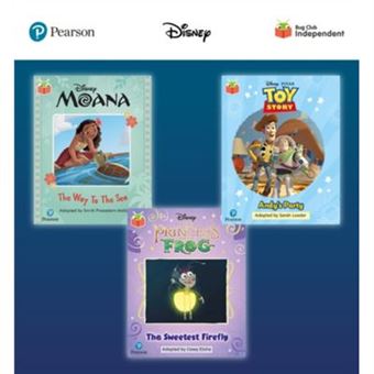Pearson Bug Club Disney Year 1 Pack E including decodable phonics readers for phase 5 Moana The Way to the Sea Toy Story Andys Party The Princess and the - 1