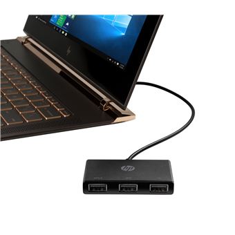 Base & Duplicador de Portas HP Hub USB-C para USB-A | Preto - 1
