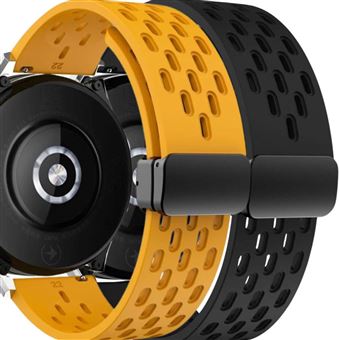 Pack Antiimpacto 2x Bracelete SnapFlow para Garmin Vivoactive 4S | Amarelo e Preto - 1