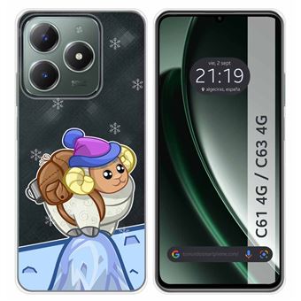 Capa de Silicone TUMUNDOSMARTPHONE Transparente para Realme C61 / C63 4G design de cabra de desenho animado - 1