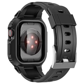 Bracelete Avizar para Apple Watch Ultra 49mm | Silicone Bumper com Correia Ajustável - Preto - 1