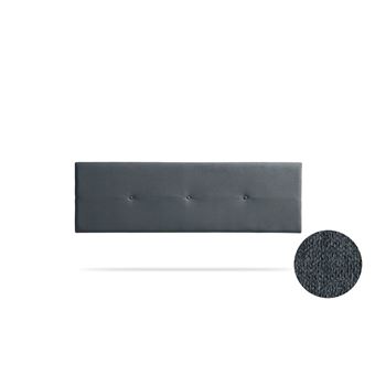 Cabeceira Estofada Moonia Napoli Aqualine | 145 X 50 X 5 cm | Cinza Escuro - 1