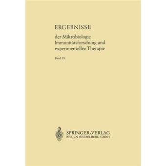 Ergebnisse Der Mikrobiologie Immunitatsforschung Und Experimentellen Therapie - Fortsetzung Der Ergebnisse Der Hygiene Bakteriologie . Immunitatsforschung Und Experimentellen Therapie Begrundet Von Wolfgang Weichardt - Paperback / softback - 0 - 1
