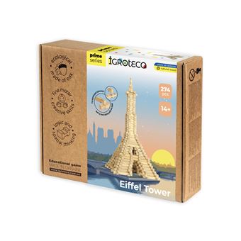 Jogo de Construção Igroteco 'Torre Eiffel' | Madeira - 1