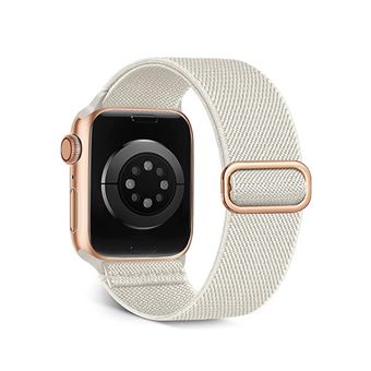 Bracelete de Nylon Ajustável CapaSmart para Apple Watch Series 11 | 46mm | Beje - 1