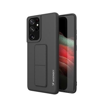 Capa Silicone Lmobile Kickstand para Samsung Galaxy S21 Ultra 5G Preto - 1