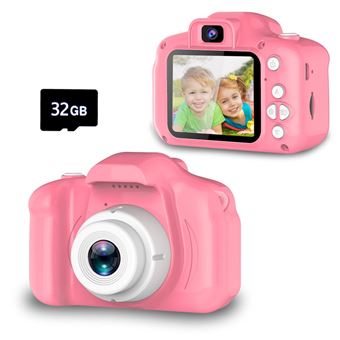 Máquina Fotográfica Infantil Compacta LKC X2 | 2'' | 13MP | 32G - Rosa - 1