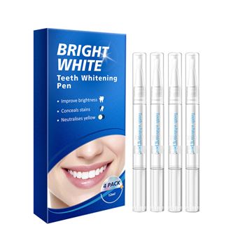 Caneta Branqueadora Dental com Gel BAYKAR QT03 | Branqueamento Profundo e Suave |  4 unidades - 1