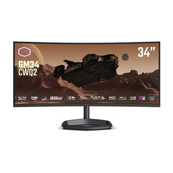 Monitor Gaming Cooler Master GM34-CWQ2 | LED | UWQHD | 0,5 ms | 180 Hz | 34" | F - 1