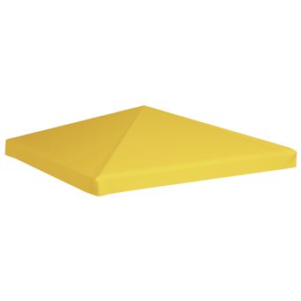 Cobertura de Gazebo vidaXL 270 g/m² 3x3 m amarelo - 1